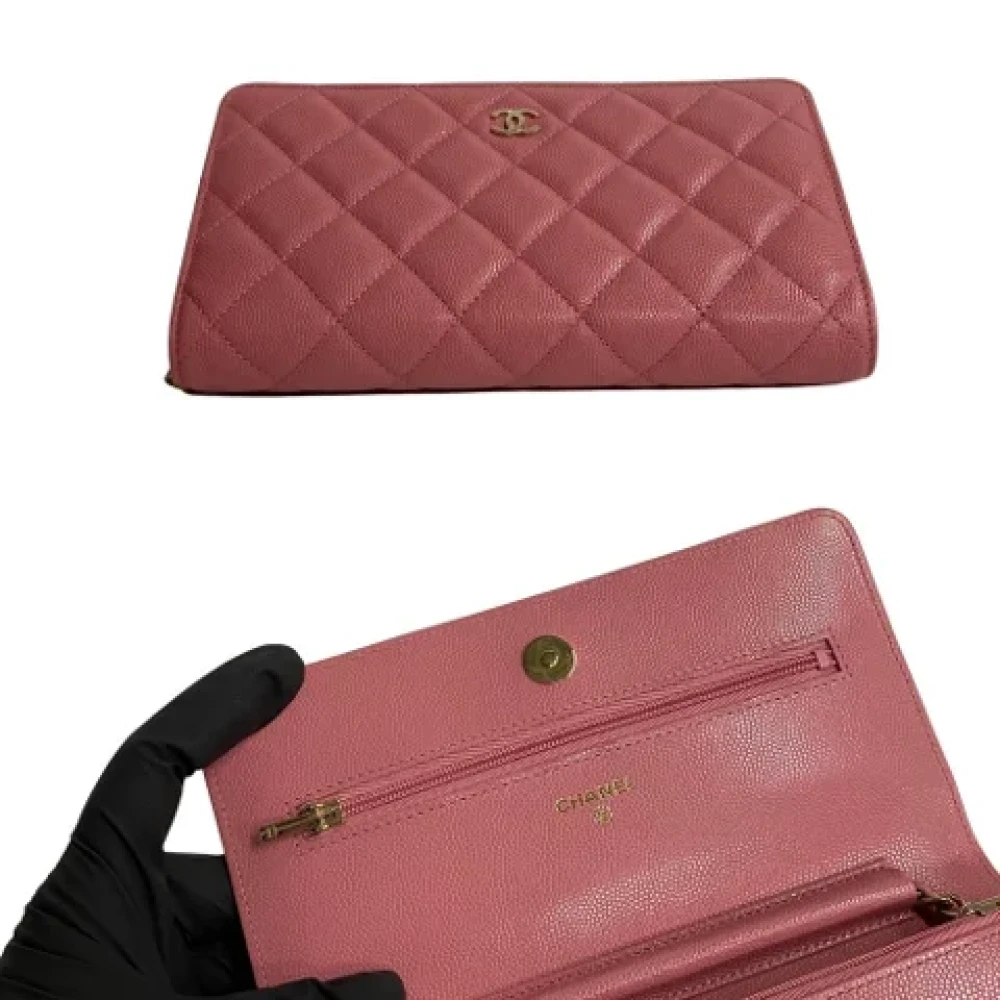 Chanel Vintage Pre-owned Fabric chanel-bags Pink Dames