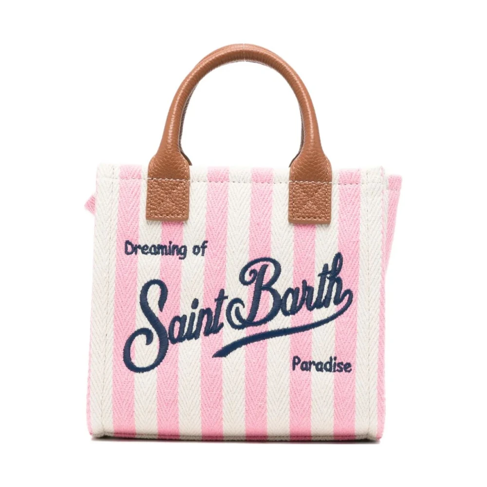 Mc2 Saint Barth Donna Hb Stripes Leather Vanity Bag Mini Bag Universal - Immagine 3