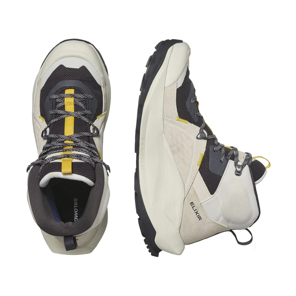 Salomon Mid GTX Vanilla Ice Lemon Elixir Beige Heren
