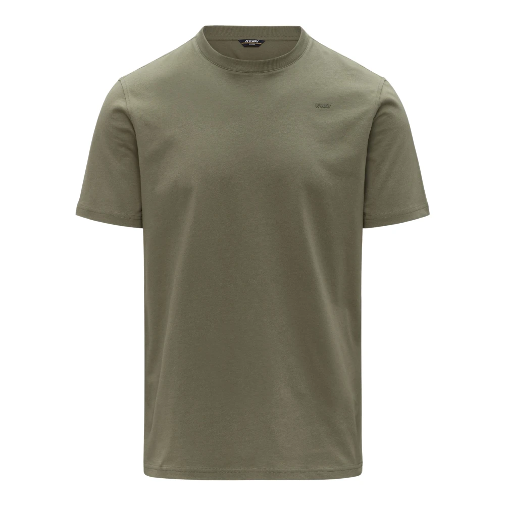 K-Way Homme Vert Tops, Taille: M T-Shirt Jersey Odom
