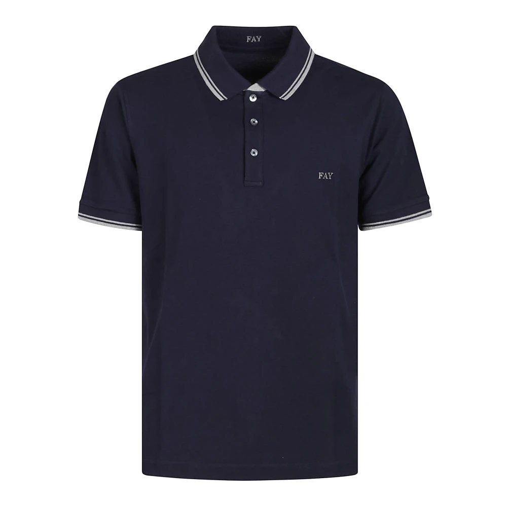 Fay - Tops > Polo Shirts - Blue - Fay - Modalova