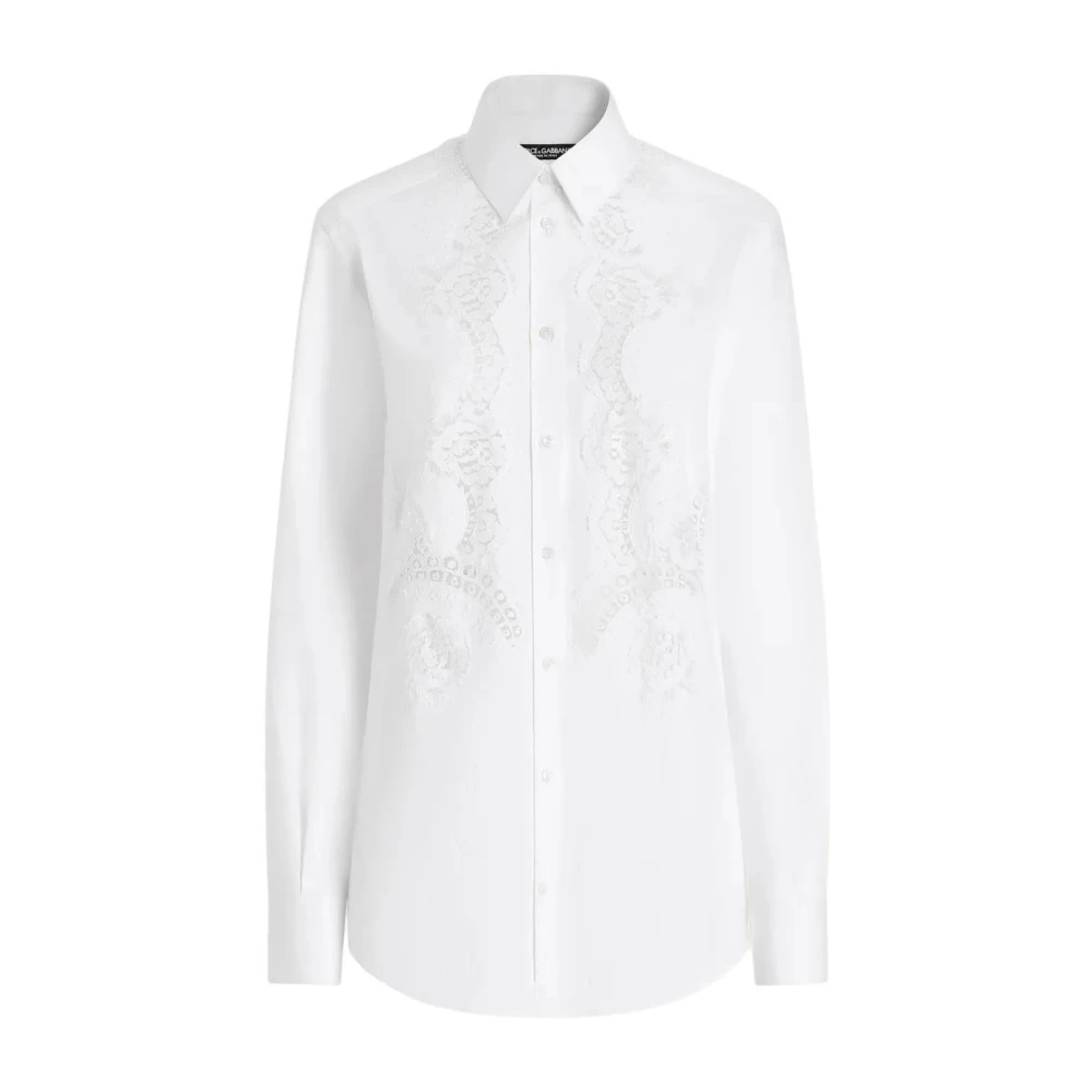 Dolce & Gabbana Women's White Shirts,, Casual Cotton Shirt Medium