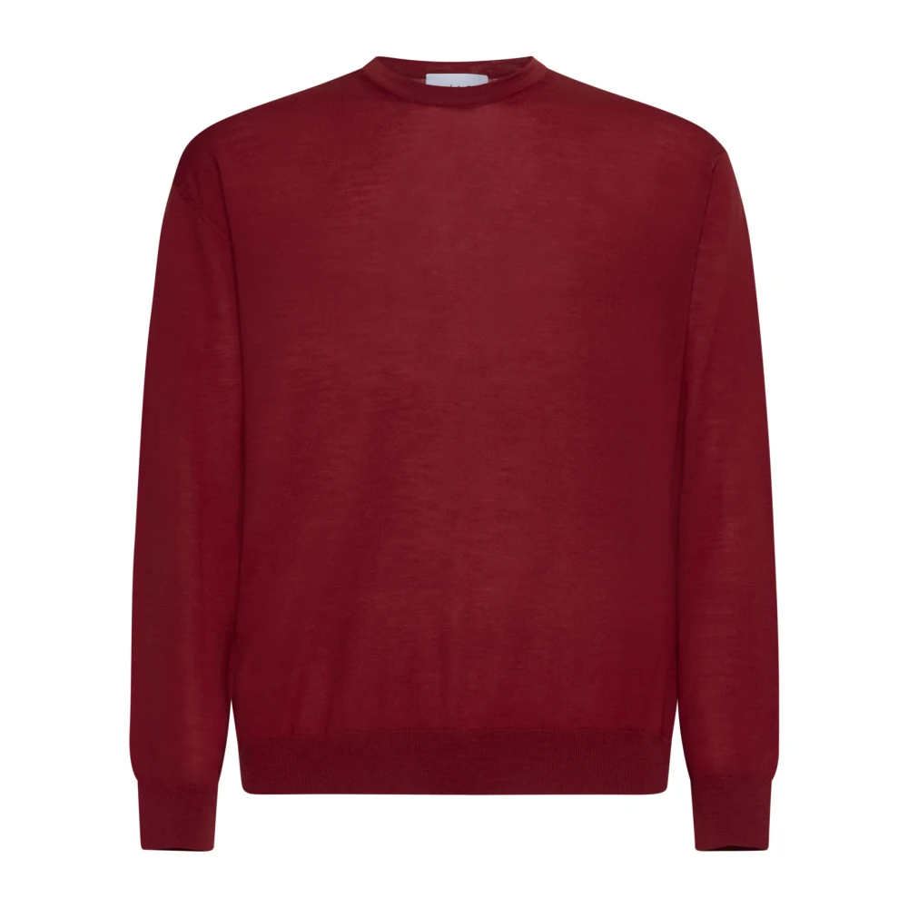 D4.0 Men's Brown Round-Neck Knitwear, L, Crewneck Jumper