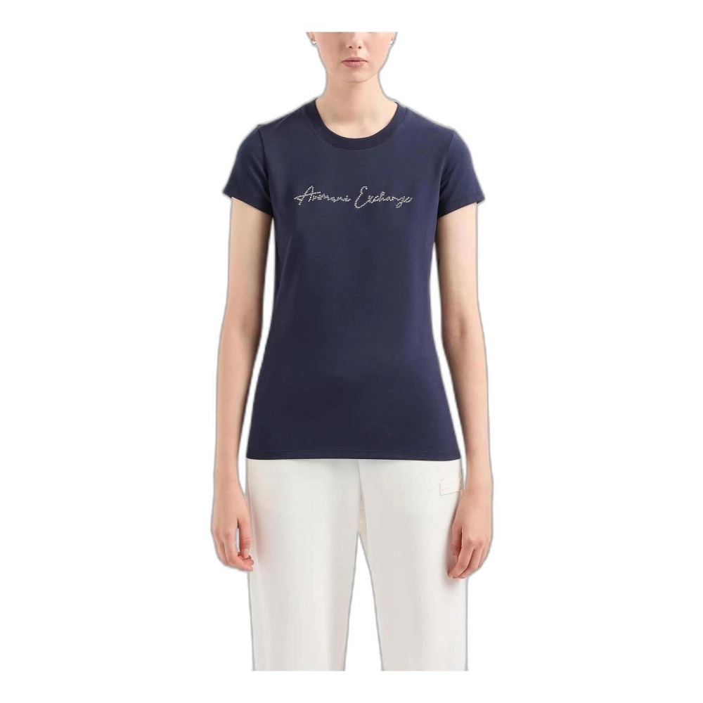 Armani Exchange T-Shirts Blue Dames