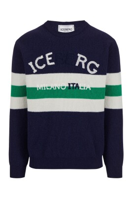 pull-a-col-rond-multicolore-en-laine-dagneau-en-point-de-mais
