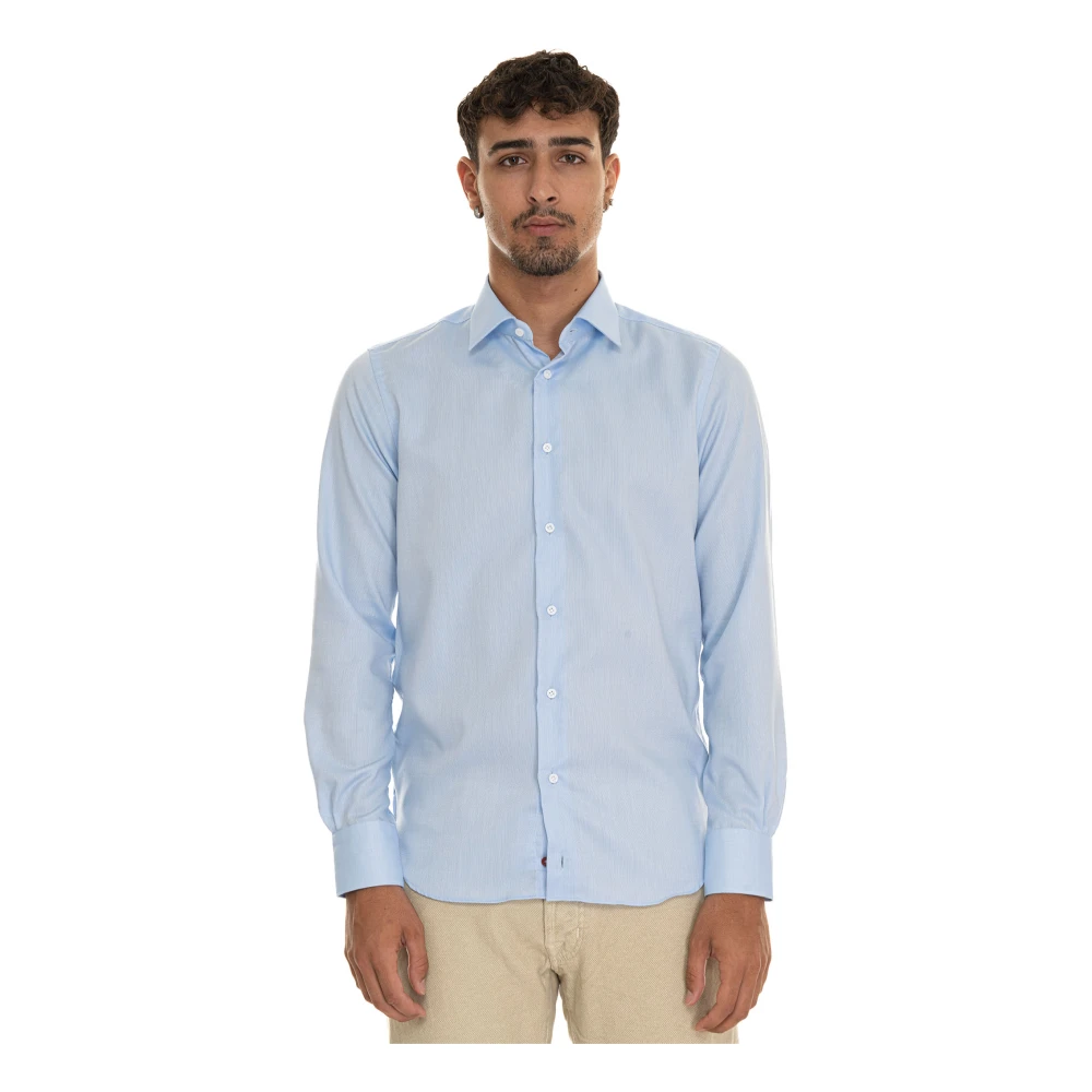 Càrrel Uomo Blu Camicia Elegante