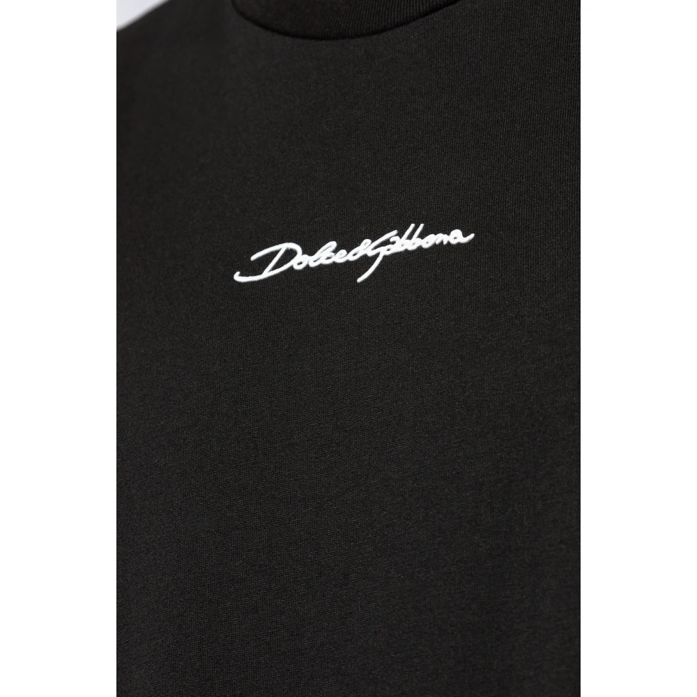 Dolce & Gabbana T-shirt met logo Black Heren