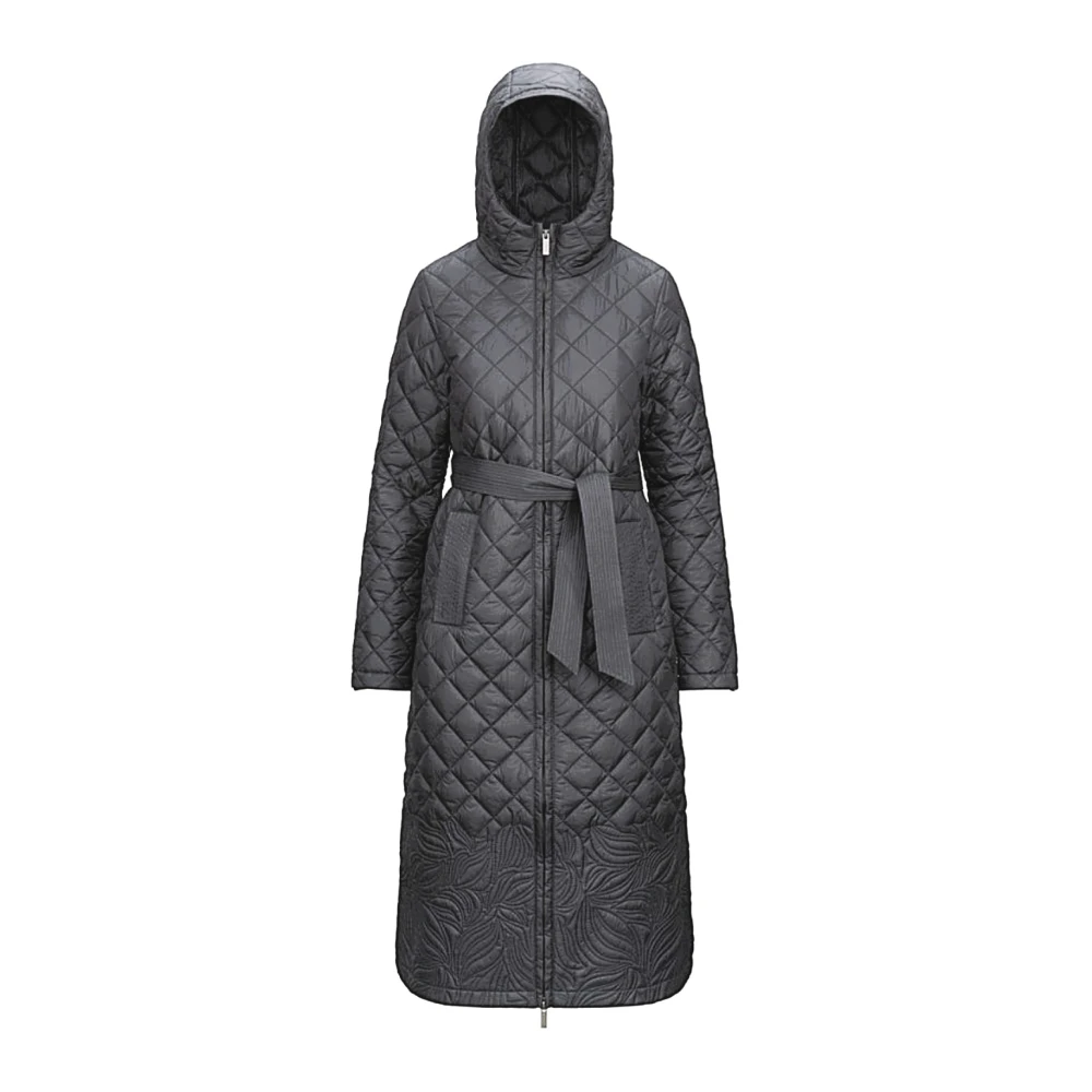 K-Way Women's Gray Giubbino - Parkas - L - Coats