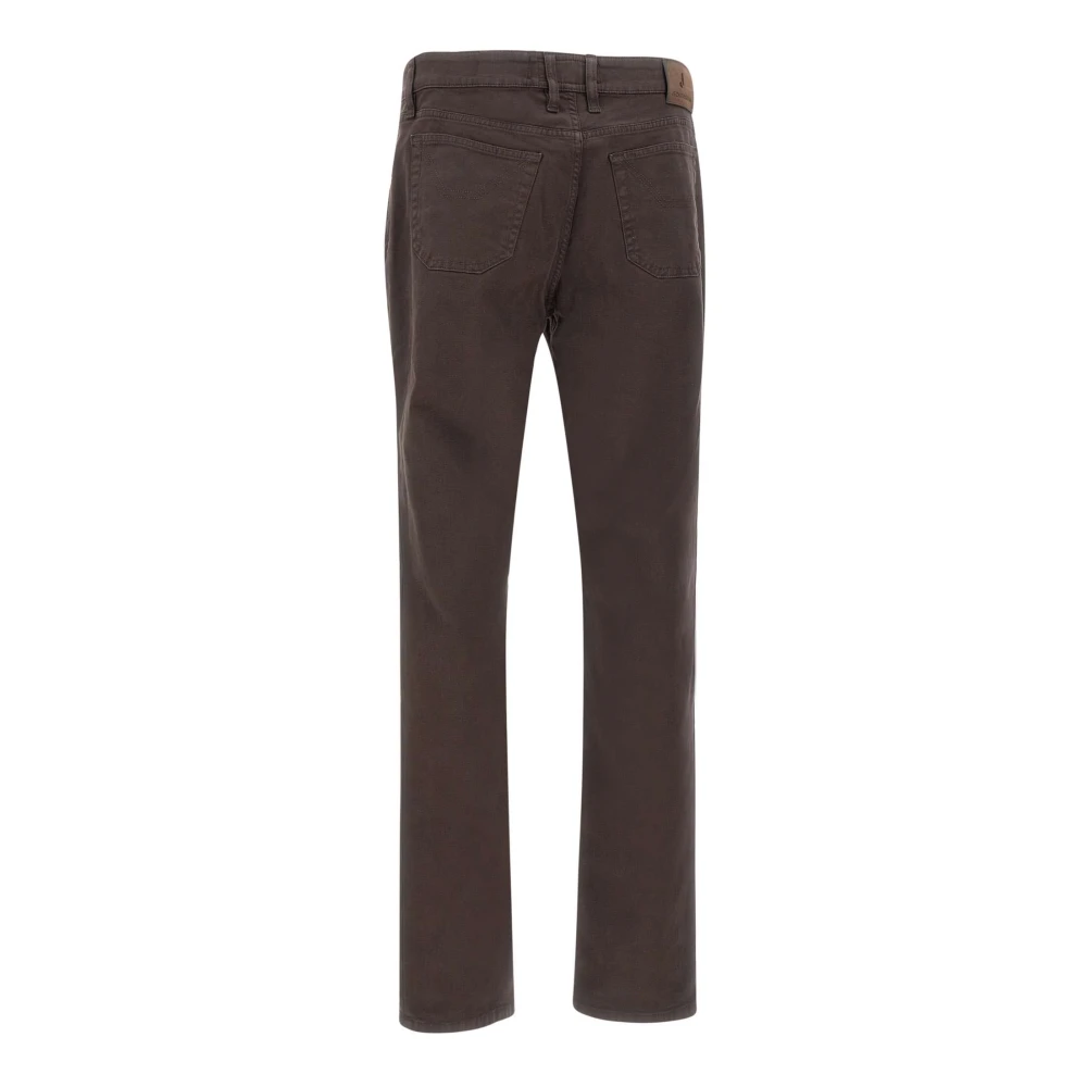 Jeckerson Heren Katoenen Broek in Bruin Brown Heren