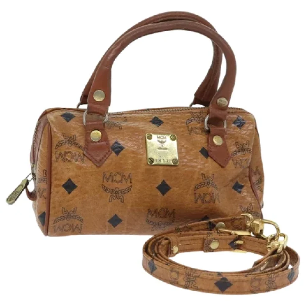 MCM Pre-owned Leather handbags Brown Dames