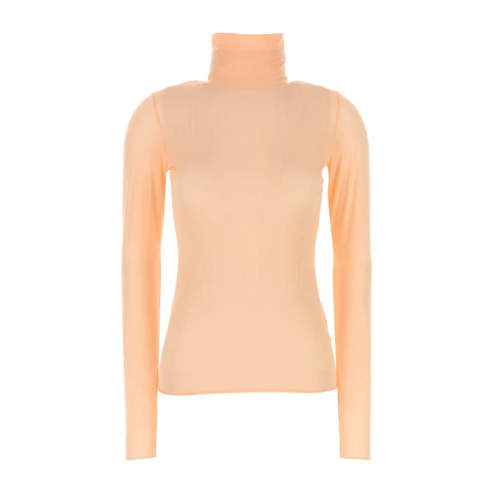 Dries Van Noten Stretch Nylon Roze Top Pink Dames