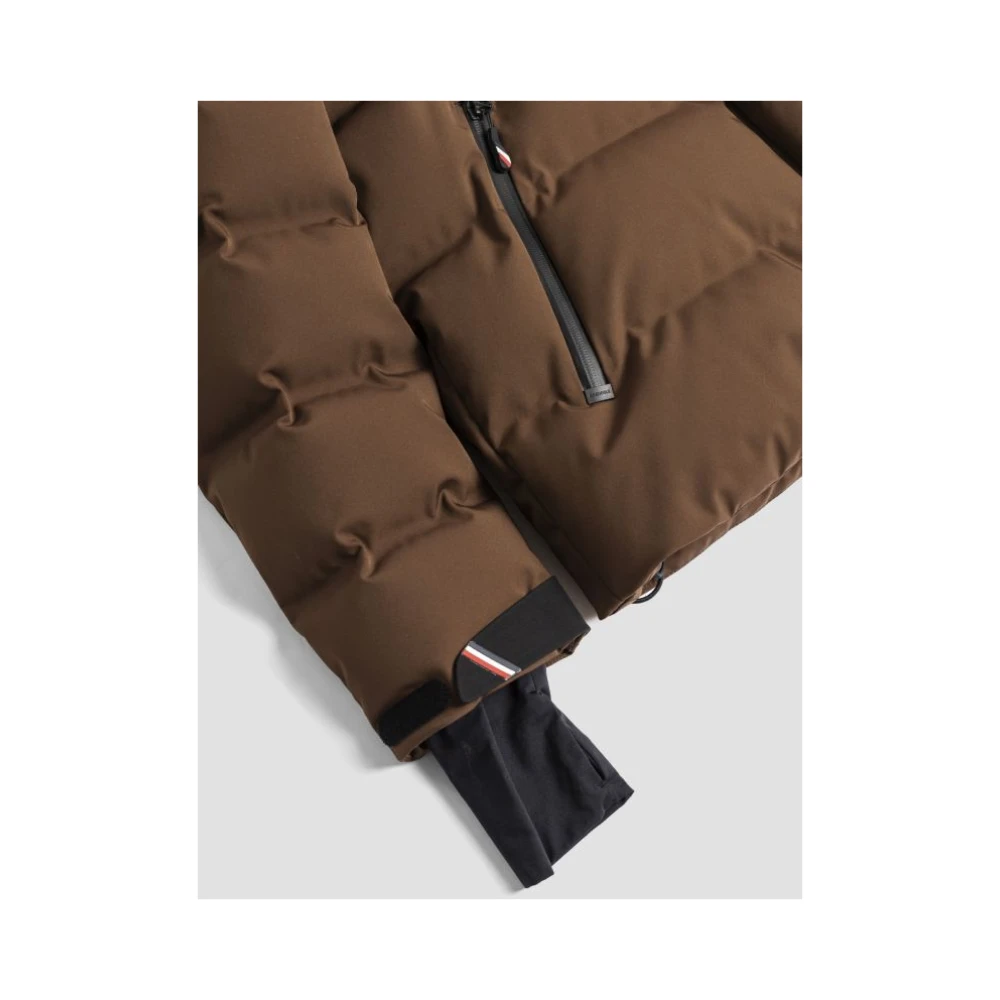 Moncler Korte donsjas met capuchon Brown Heren