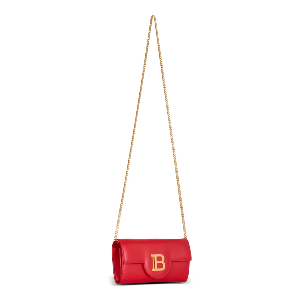 Balmain B-Buzz leren portemonnee Red Dames