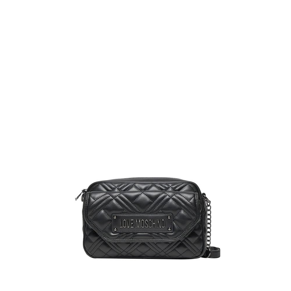 Moschino Zwarte Schoudertas Trendy en Elegant Black Dames