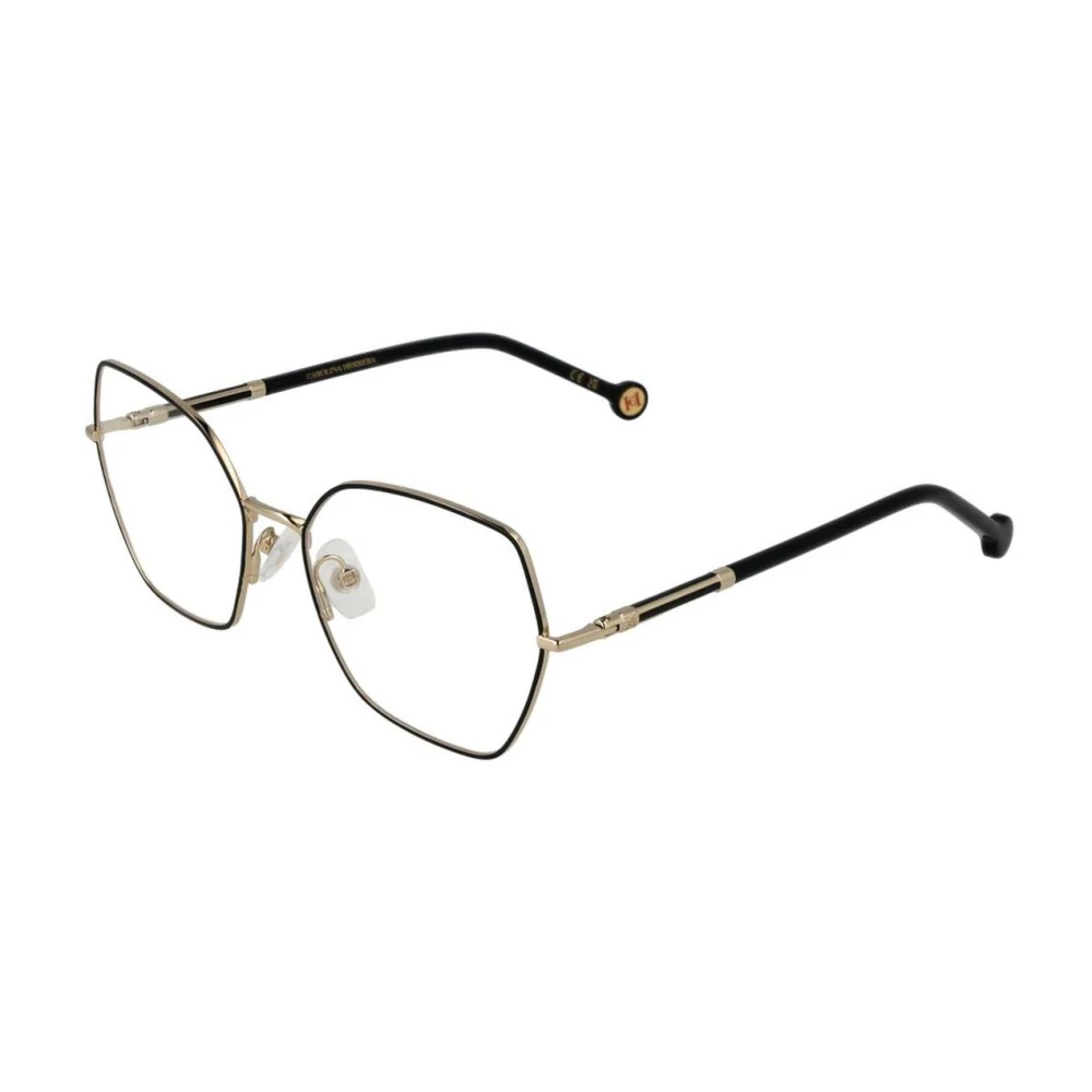 Carolina Herrera Zwarte Metalen & Kunststof Optische Frames Black Dames