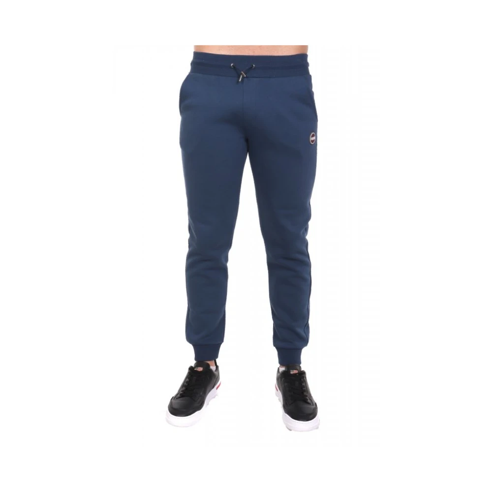 Colmar Mannelijk Blauw Broeken Heren, L, Modieuze Logo Joggingbroek
