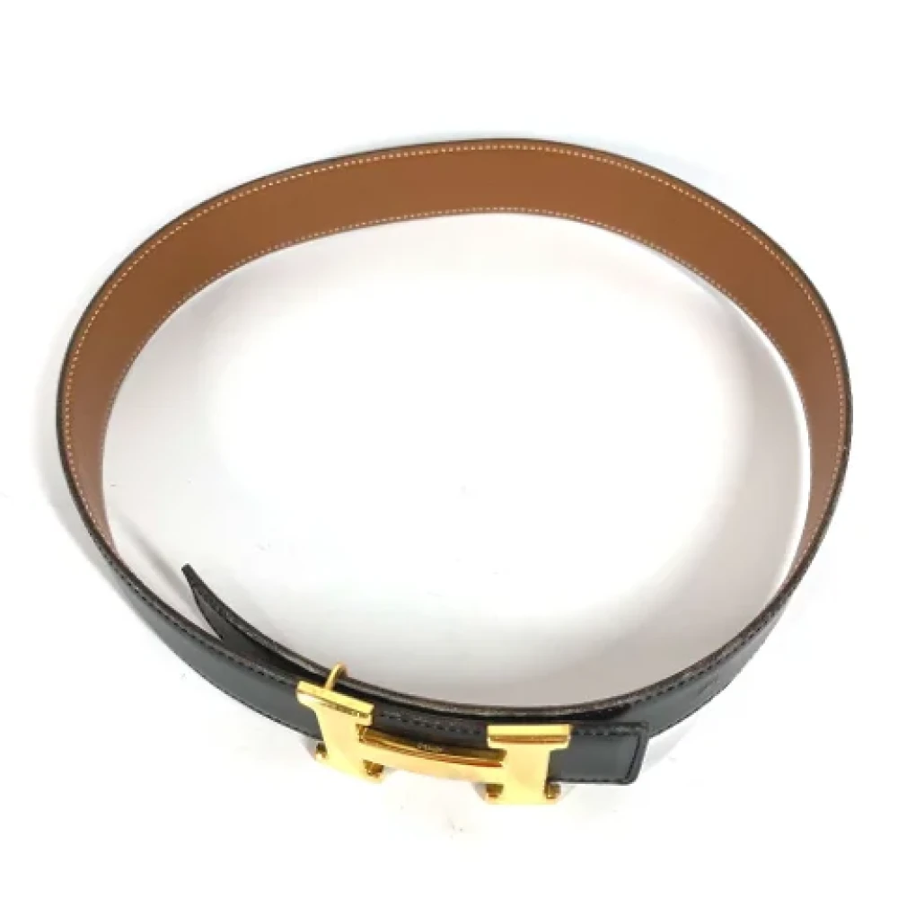 Hermès Vintage Pre-owned Leather belts Black Dames
