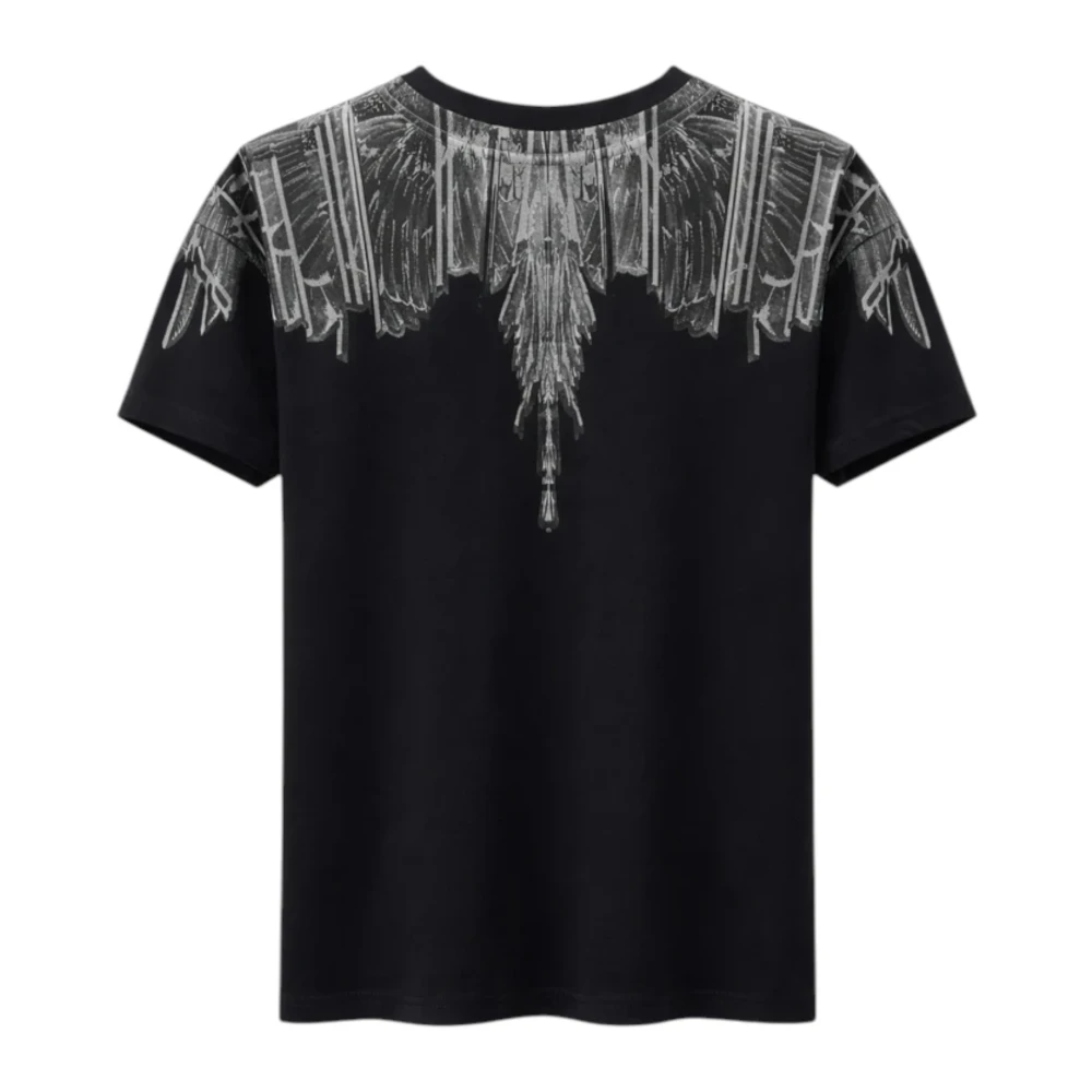 Marcelo Burlon Black T-Shirts, Male, M, S6cmmath021 T-Shirt