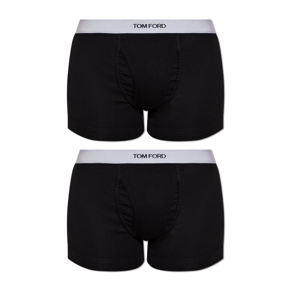 Tom Ford - Pack De Dos Bóxers De Algodón - Underwear - Hombre - Negro - Xs
