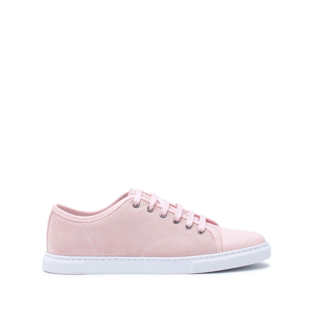 Lanvin Rose Velvet Sneakers Dames Schoenen Roze
