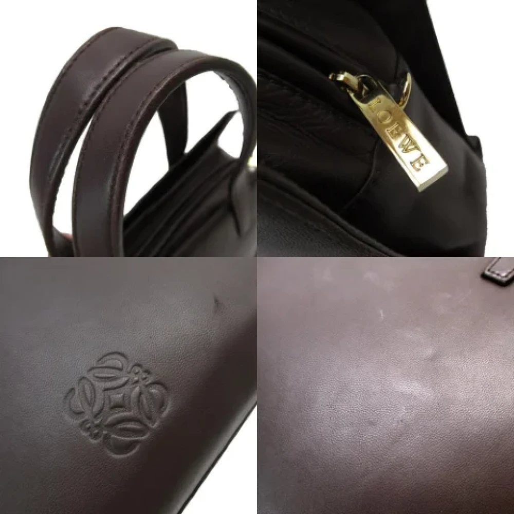 Loewe Pre-owned Leather totes Brown Dames
