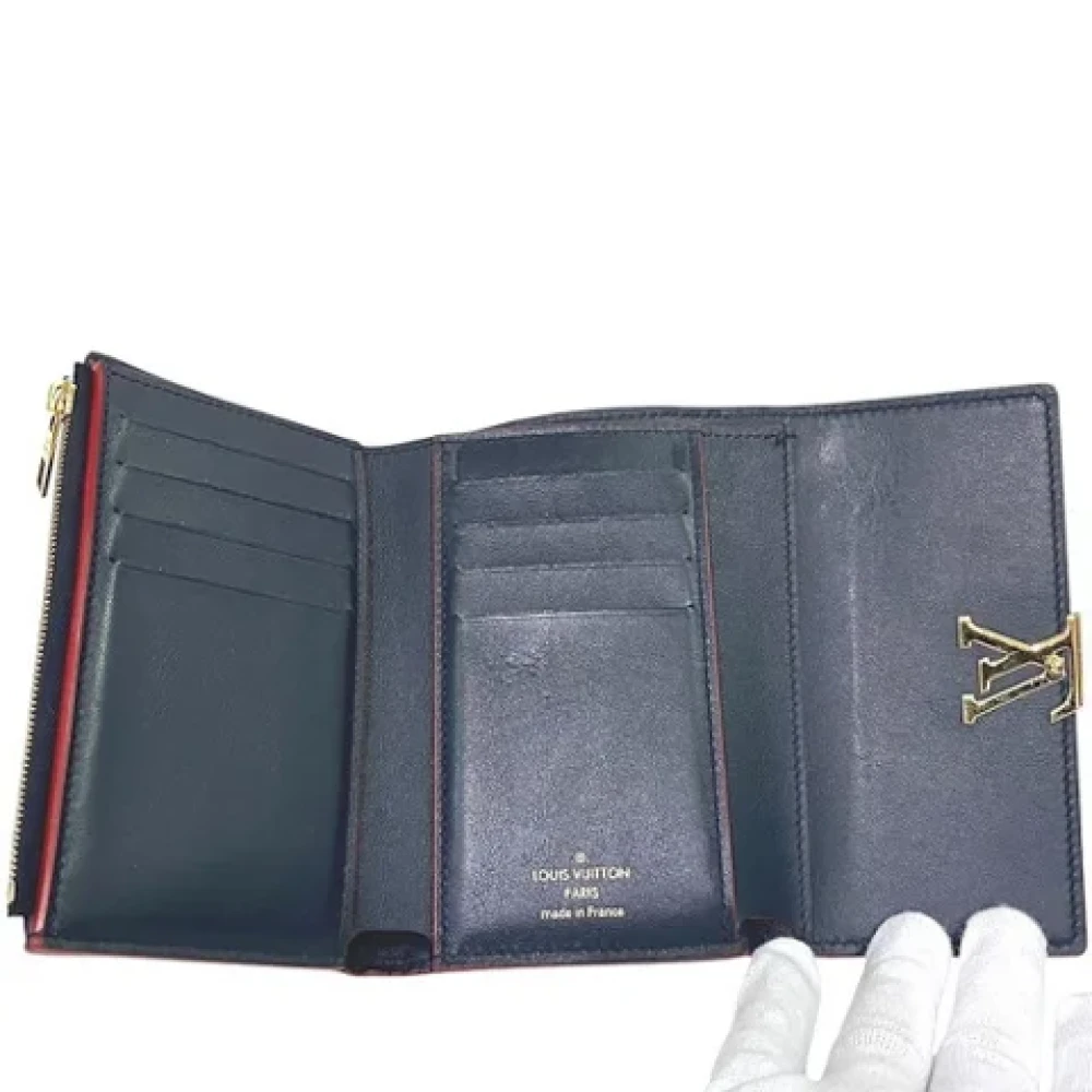 Louis Vuitton Vintage Pre-owned Leather wallets Blue Dames