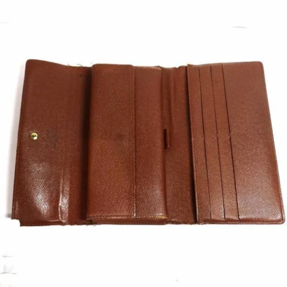 Louis Vuitton Vintage Pre-owned Canvas wallets Brown Dames