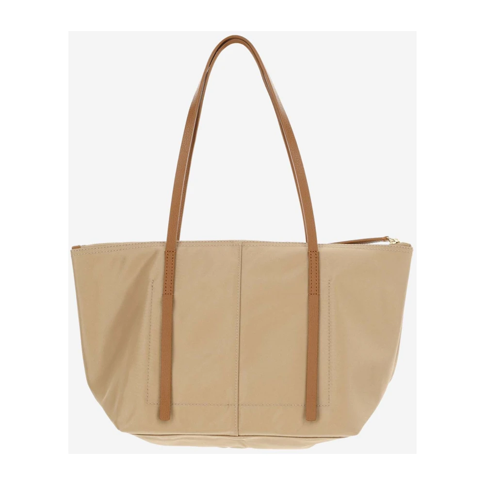 By Malene Birger Nylon Schoudertas met Leren Inzetstukken By Herenne Birger Beige Dames