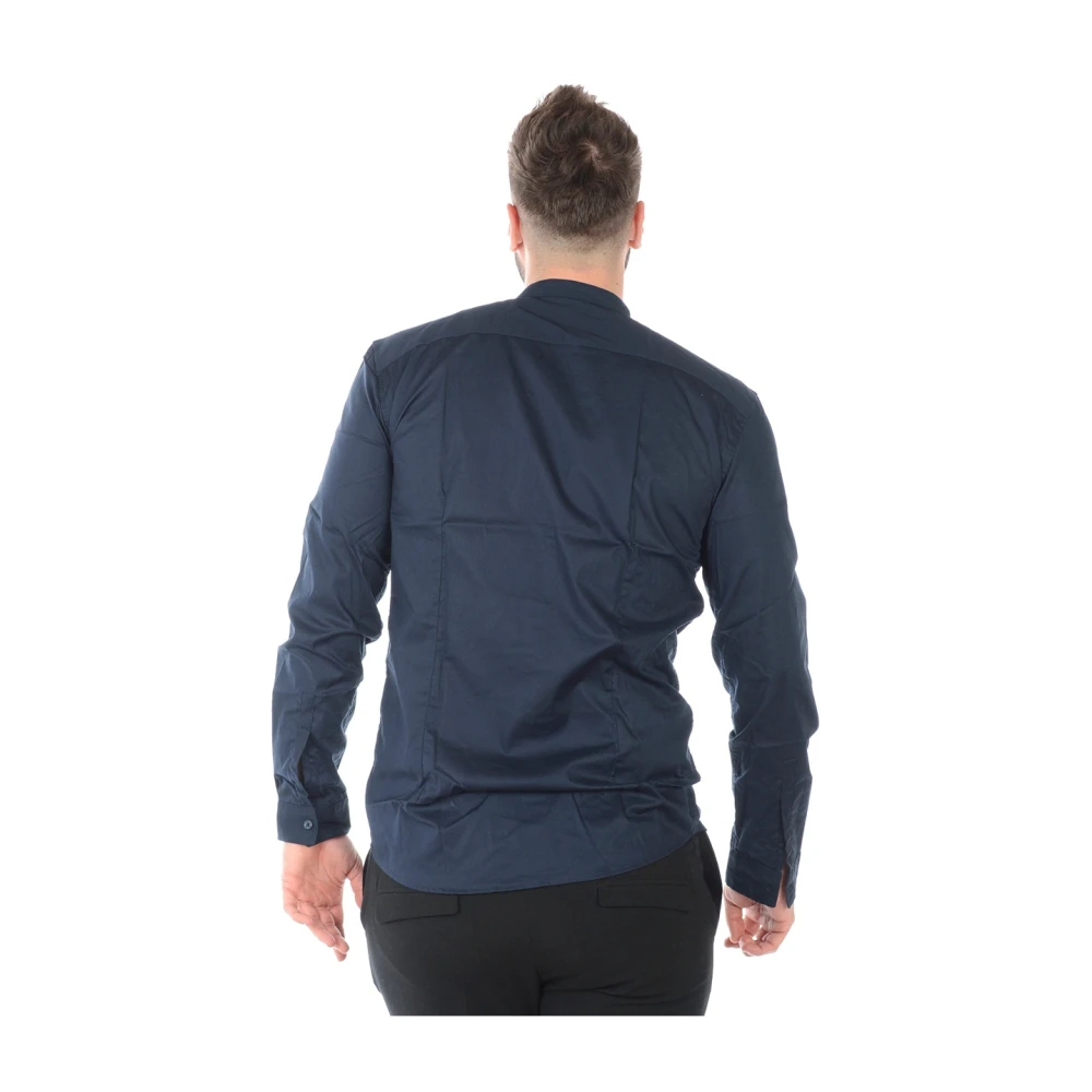 Daniele Alessandrini Slim Fit Angle Shirt Blue Heren