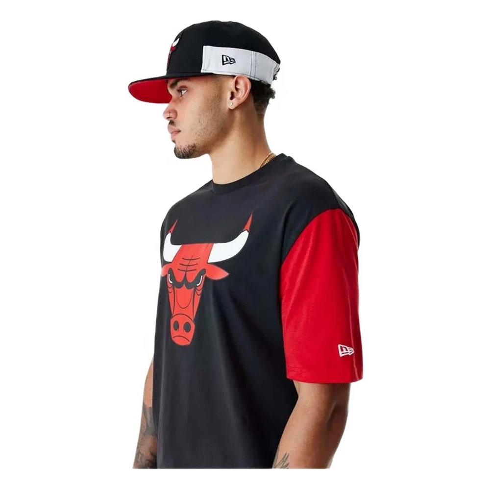 new era NBA Chicago Bulls T-shirt Black Heren