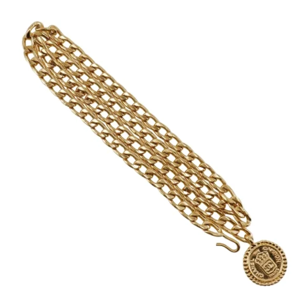 Chanel Vintage Pre-owned Metal belts Yellow Dames