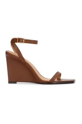 Elegant Läder Platformsandal