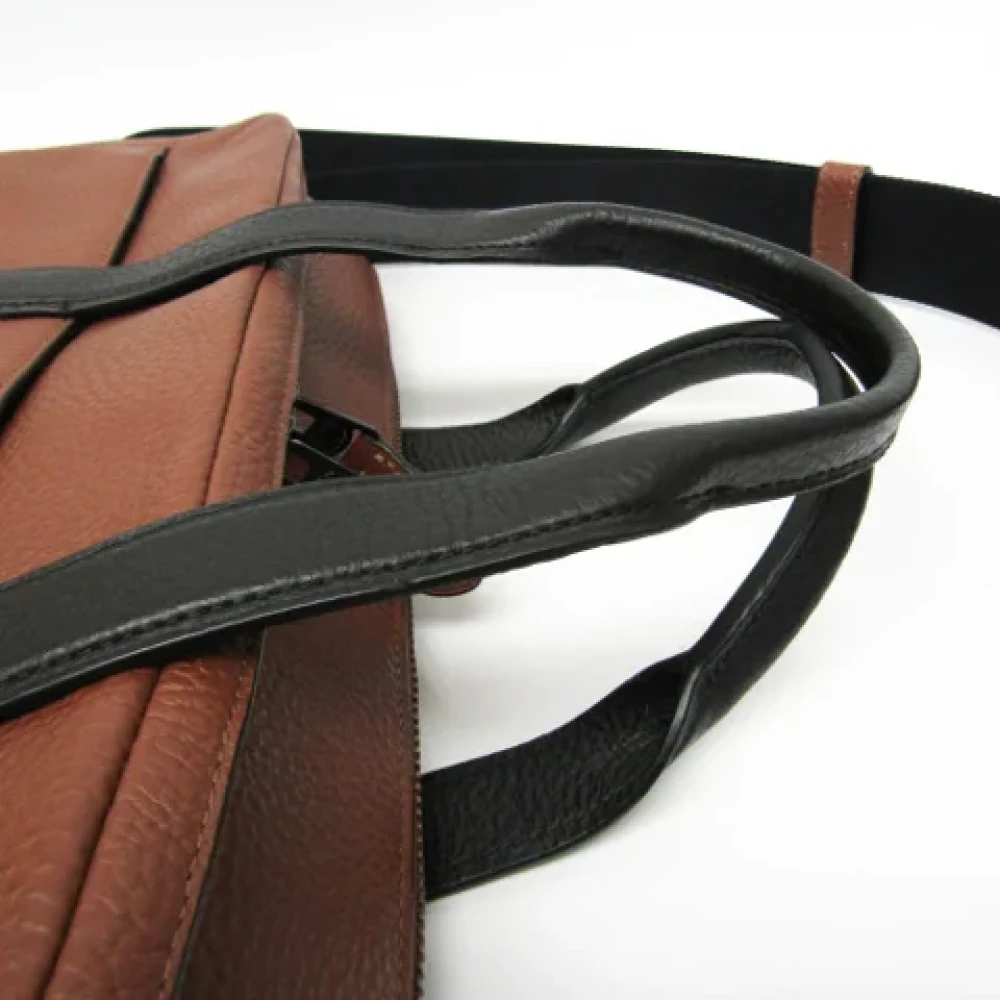 Coach Pre-owned Leather shoulder-bags Brown Dames