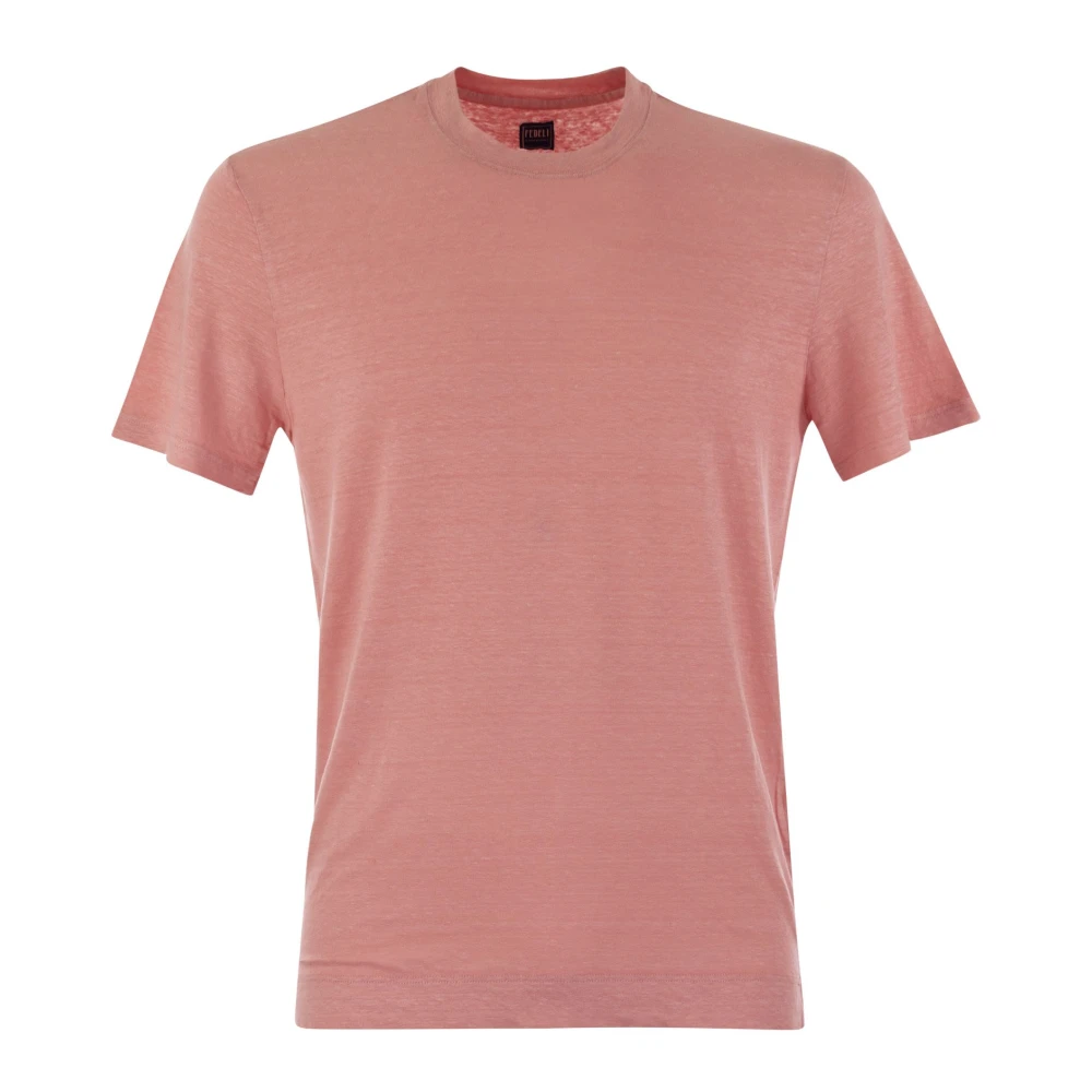 Fedeli T-Shirts Pink Heren