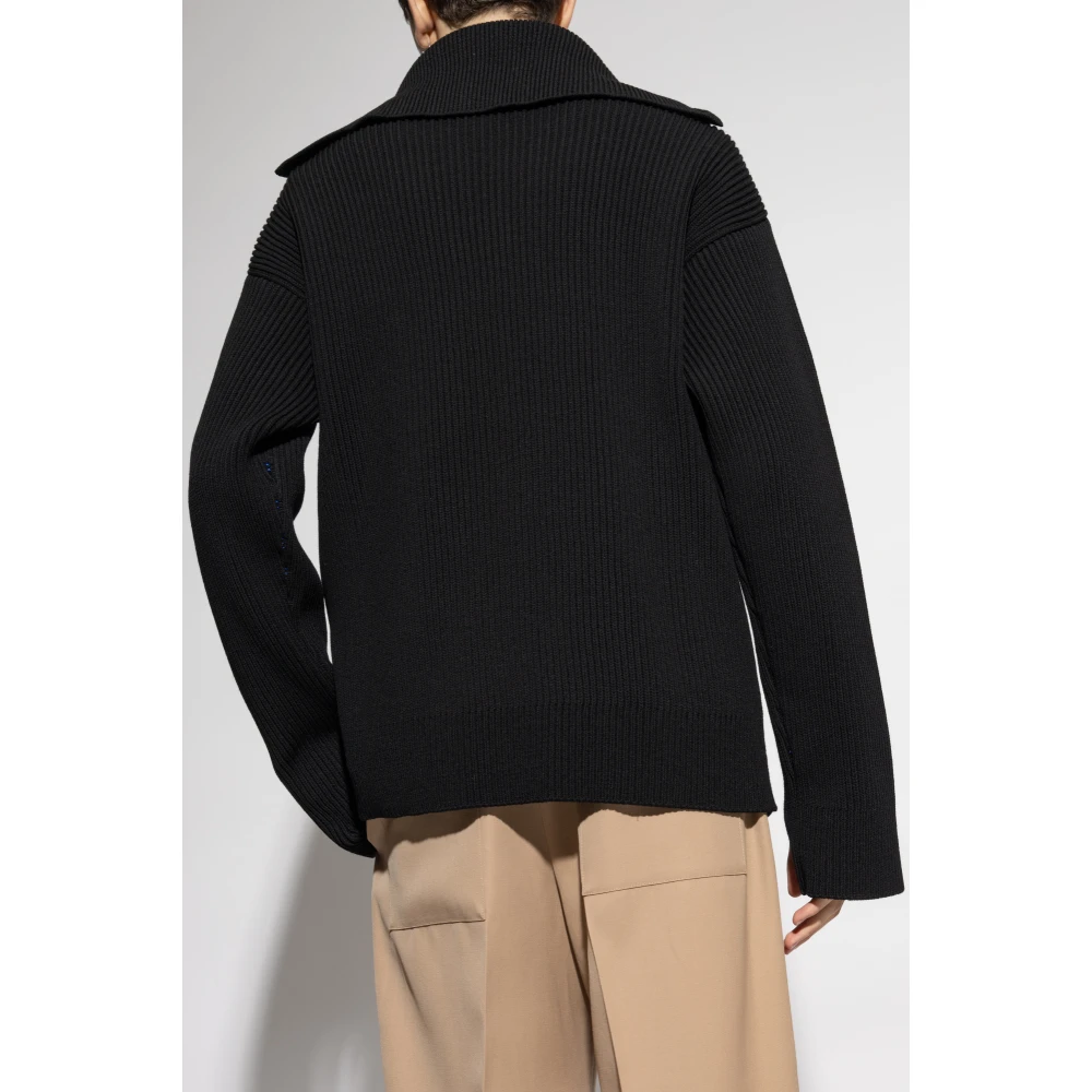 Burberry Wollen vest Black Heren