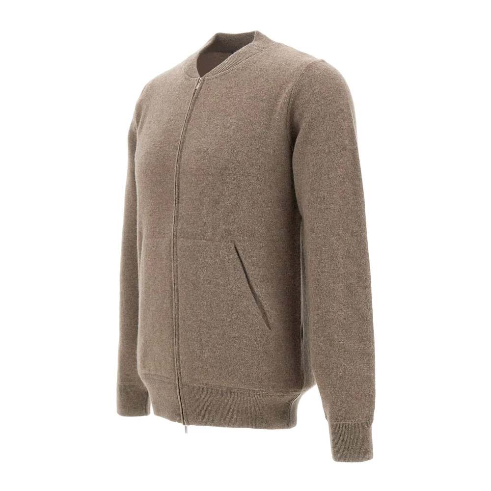 Filippo De Laurentiis Merino Wol Kasjmier Trui Bruin Brown Heren
