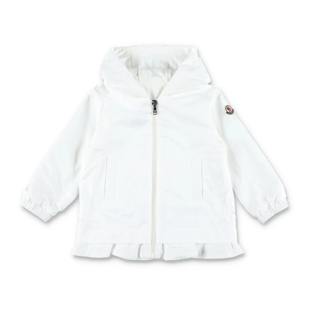 Moncler Vit huva jacka för flickor White, Flicka