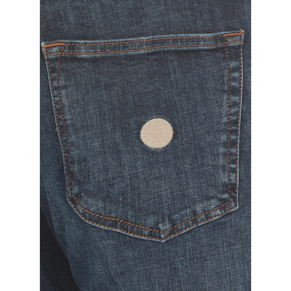 Don The Fuller Blauwe Katoenen Jeans met Riemlussen Blue Heren