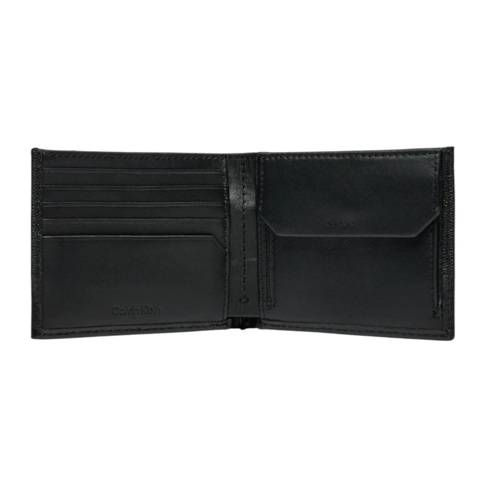 Calvin Klein Heren Leren Portemonnee Lente Zomer Collectie Black Heren