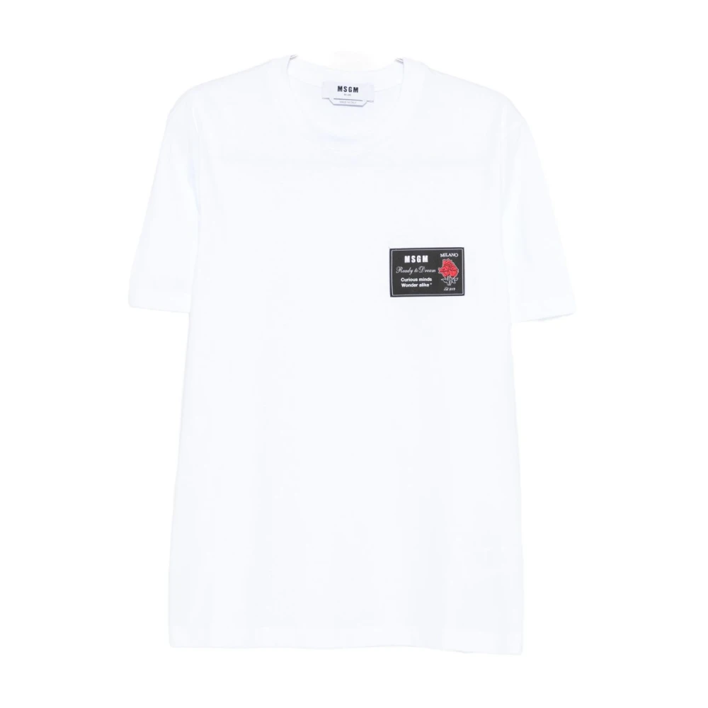Msgm - Tops > T-Shirts - White - Msgm - Modalova