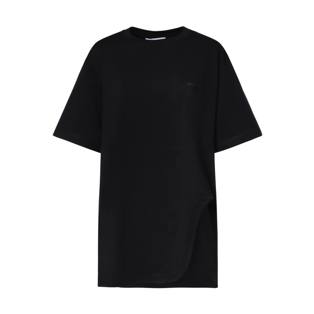 The Attico Black Oversized T-Shirt - Female - T-Shirts - M - Tops