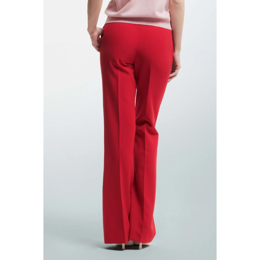Kocca Klassieke broek met elegante tailleband Red Dames