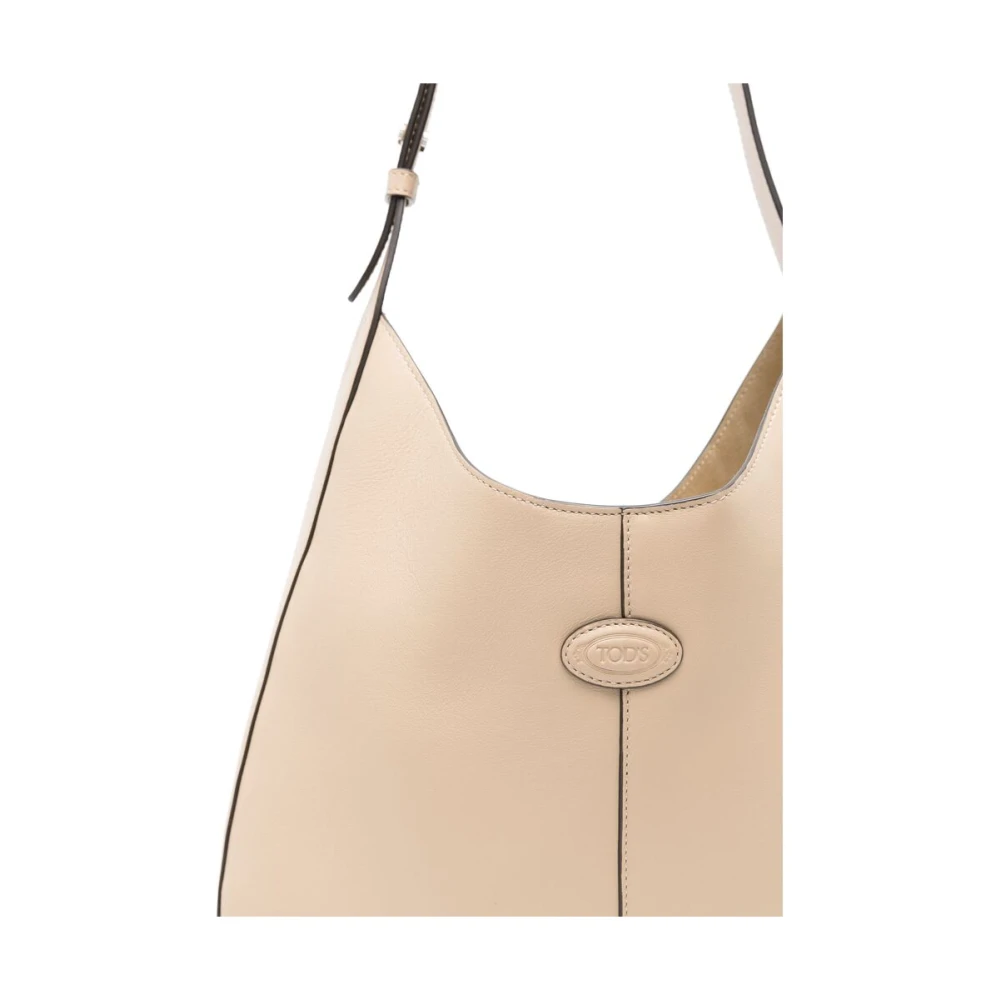 TOD'S Beige Schoudertas met Afneembare Pouch Beige Dames