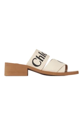 Woody Heeled Mules