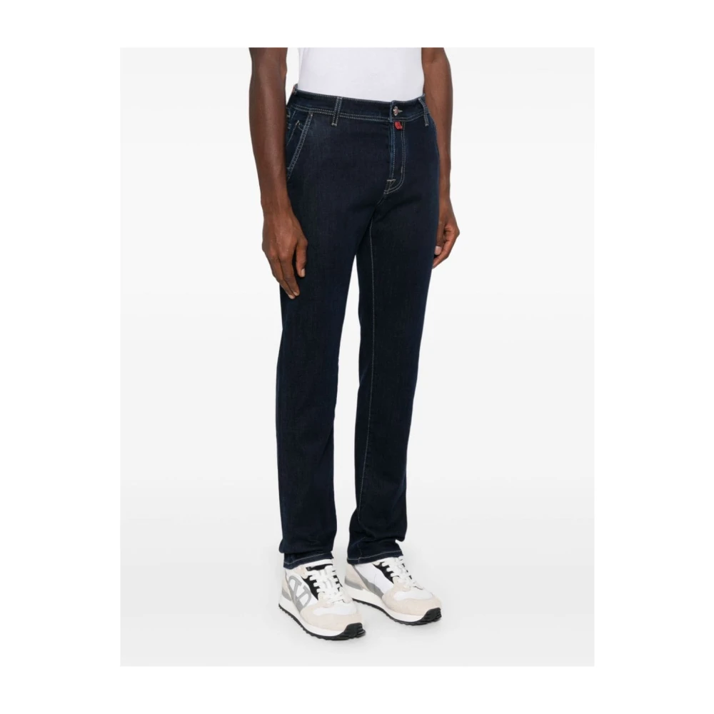 Jacob Cohën Blauwe Denim Jeans voor Mannen Blue Heren