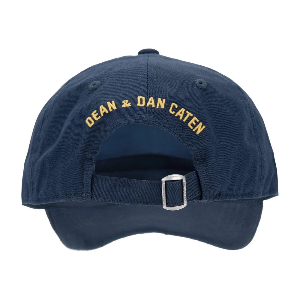 Dsquared2 Geborduurde Baseball Cap met Verstelbare Sluiting Blue Unisex