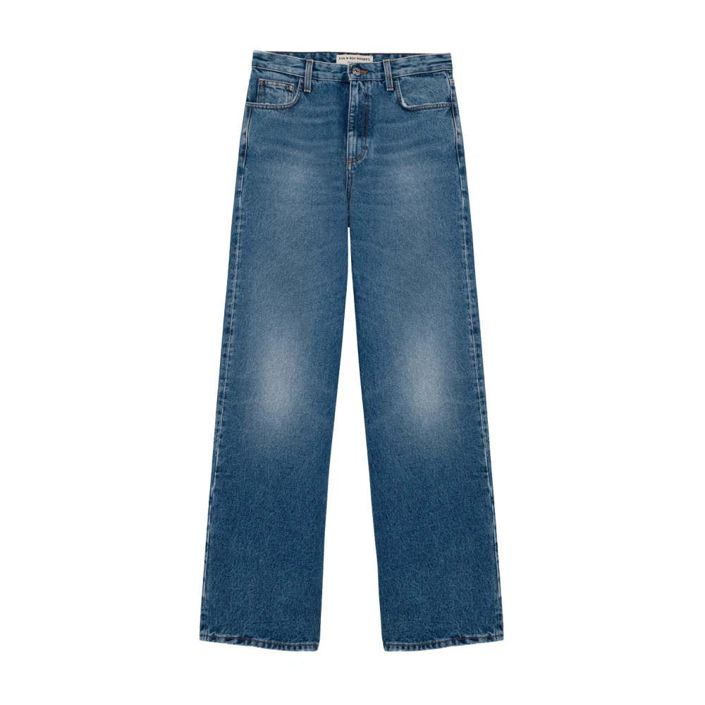 Roy Roger's Women's Blue Super Wide Denim - Wide Jeans - W26 - Jeans