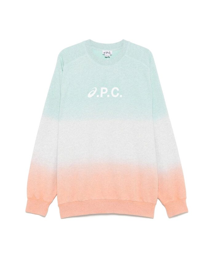 sweatshirt-a-col-rond-vert-menthe-a-motif-tie-dye