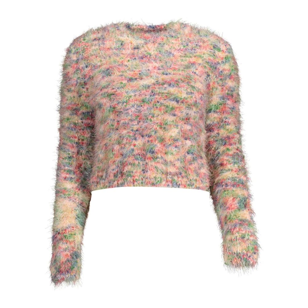 Desigual Women's Pink Chic Long-Sleeved Shirt With Contrast Details In