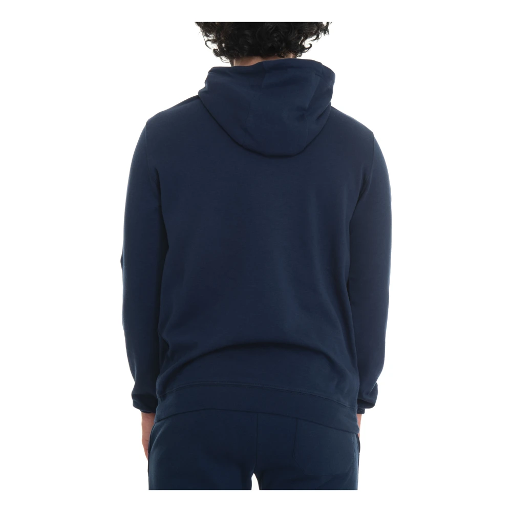 Hindustrie Hoodie van stretchy breisel Blue Heren